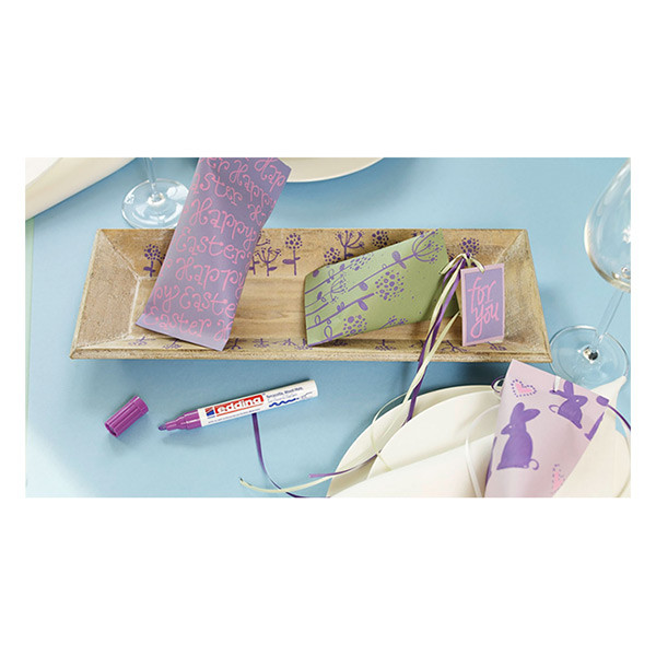Edding 4000 marqueur peinture à encre mate (ogive de 2 - 4 mm) - violet 239120 - 2
