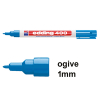 Edding 400 marqueur permanent (1 mm - ogive) - bleu clair 200804 - 1
