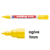 Edding 400 marqueur permanent (1 mm - ogive) - jaune 200799 - 1