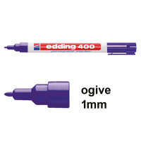 Edding 400 marqueur permanent (1 mm - ogive) - violet 200802