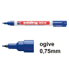 Edding 404 marqueur permanent (0,75 mm - ogive) - bleu 200829 - 1