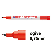 Edding 404 marqueur permanent (0,75 mm - ogive) - rouge 200828