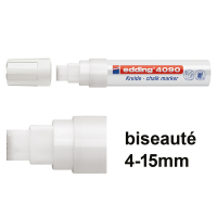 Edding 4090 marqueur craie liquide (4 - 15 mm biseauté) - blanc 200893