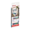 Edding 4200 feutres pinceaux pour porcelaine (pointe pinceau 1 - 4 mm)  - 6 couleurs froides 239302 - 1