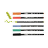 Edding 4200 marqueurs pour porcelaine 6 pièces (pointe pinceau 1-4 mm) - assortiment 201059