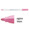 Edding 4600 marqueur textile (1 mm ogive) - rose fluo 200915 - 1