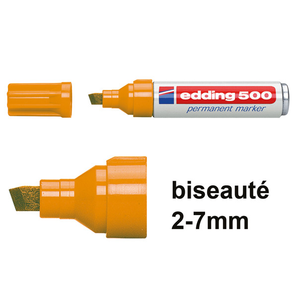 Edding 500 marqueur permanent (2 - 7 mm biseautée) - orange 200806 - 1