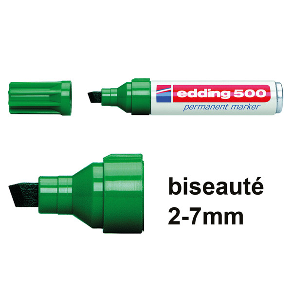 Edding 500 marqueur permanent (2 - 7 mm biseautée) - vert 200522 - 1