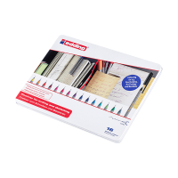 Edding 55 feutres à pointe fine boîte en métal 16 pièces (0,3 mm ogive) 200505