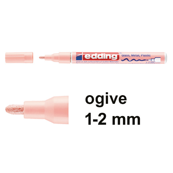 Edding 751 marqueur peinture à encre laquée (1-2 mm ogive) - rose pastel 239376 - 1