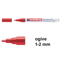 Edding 751 marqueur peinture à encre laquée (1 - 2 mm ogive) - rouge 240510