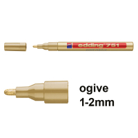Edding 751 marqueur peinture (1 - 2 mm ogive) - or 200618