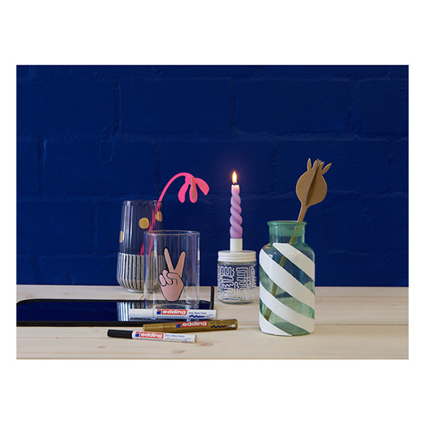 Edding 780 marqueur peinture à encre brillante (0,8 mm ogive) - argent 200633 - 2