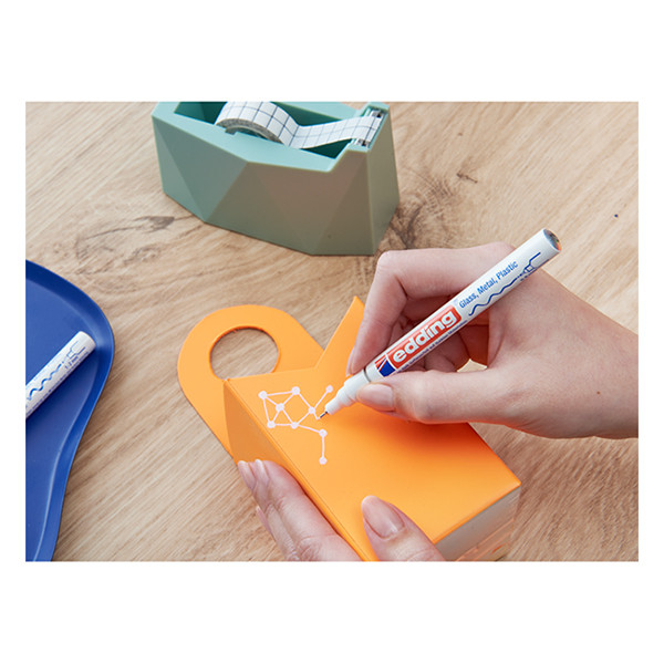 Edding 780 marqueur peinture à encre brillante (0,8 mm ogive) - blanc 200629 - 2