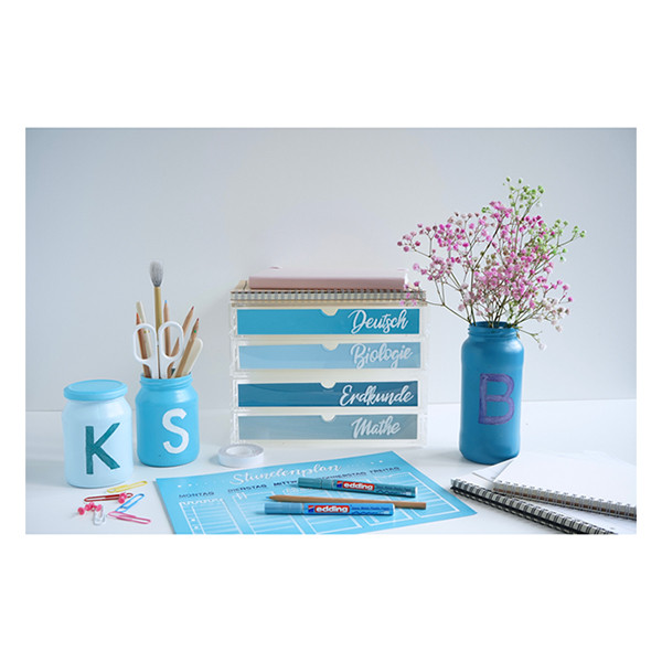 Edding 780 marqueur peinture à encre brillante (0,8 mm ogive) - bleu 200628 - 2