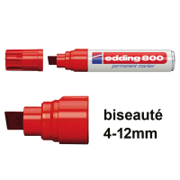 Edding 800 marqueur permanent (biseauté de 4 - 12 mm) - rouge 200510