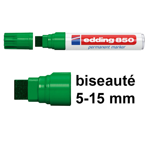 Edding 850 marqueur permanent (biseauté de 5 - 15 mm) - vert 200550 - 1