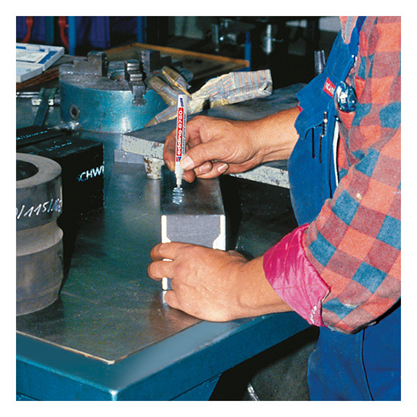 Edding 8750 marqueur peinture spécial industrie (2 - 4 mm ogive) - blanc 200782 - 2