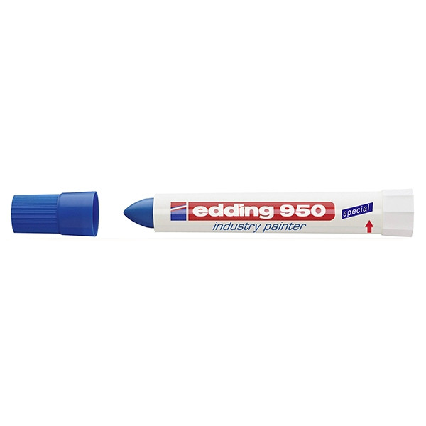 Edding 950 marqueur peinture spécial industrie (10 mm ogive) - bleu 239305 - 1