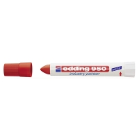 Edding 950 marqueur peinture spécial industrie (10 mm ogive) - rouge 239304