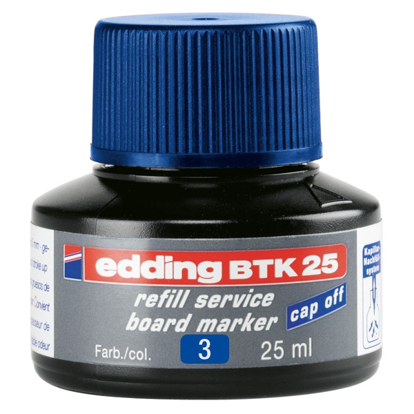 Edding BTK 25 recharge d'encre (25 ml) - bleu 200564 - 1