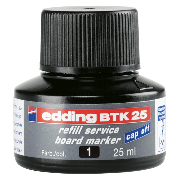 Edding BTK 25 recharge d'encre (25 ml) - noir 200560 - 1