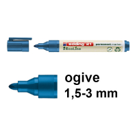 Edding EcoLine 21 marqueur permanent (1,5 - 3 mm ogive) - bleu 240332