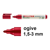 Edding EcoLine 21 marqueur permanent (1,5 - 3 mm ogive) - rouge 240331