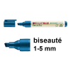 Edding EcoLine 22 marqueur permanent (1 - 5 mm biseauté) - bleu 240336 - 1