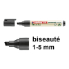 Edding EcoLine 22 marqueur permanent (1 - 5 mm biseauté) - noir 240334 - 1