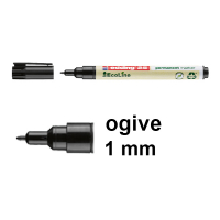 Edding EcoLine 25 marqueur permanent (1 mm ogive) - noir 240338