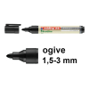 Edding EcoLine 28 marqueur pour tableau blanc (1,5 - 3 mm ogive) - noir 240347 - 1