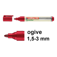 Edding EcoLine 28 marqueur pour tableau blanc (1,5 - 3 mm ogive) - rouge 240348