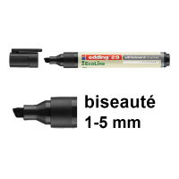 Edding EcoLine 29 marqueur pour tableau blanc (1 - 5 mm biseautée) - noir 240351