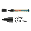 Edding EcoLine 31 marqueur pour chevalet (1,5 - 3 mm ogive) - noir