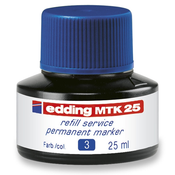 Edding MTK 25 recharge d'encre (25 ml) - bleu 200932 - 1
