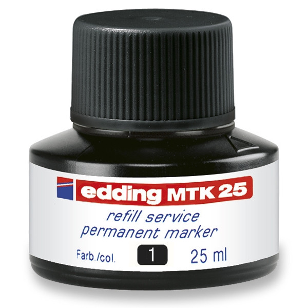 Edding MTK 25 recharge d'encre (25 ml) - noir 200930 - 1