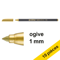 Offre : 10x Edding 1200 feutre (1 mm - ogive) - or métallisé