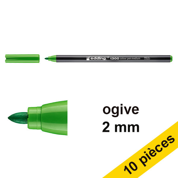 Offre : 10x Edding 1300 feutre (2 mm ogive) - chlorophylle 239612 - 1