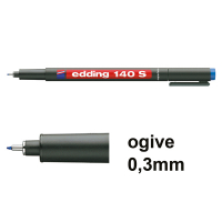 Offre : 10x Edding 140S marqueur permanent (0,3 mm ogive) - bleu 239489