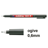 Offre : 10x Edding 141F marqueur pour rétroprojecteur (0,6 mm ogive) - noir 239690 - 1