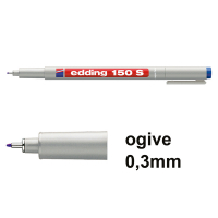 Offre : 10x Edding 150S marqueur non permanent (0,3 mm ogive) - bleu
