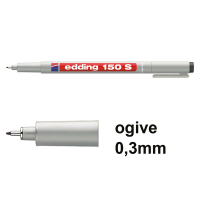 Offre : 10x Edding 150S marqueur non permanent (0,3 mm ogive) - noir 239713