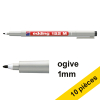 Offre : 10x Edding 152M marqueur non permanent (1 mm ogive) - noir 239723 - 1
