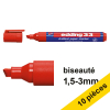 Offre : 10x Edding 33 marqueur (1 - 5 mm biseautée) - rouge 239750 - 1