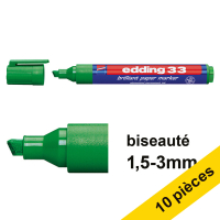 Offre : 10x Edding 33 marqueur (1 - 5 mm biseautée) - vert 239747