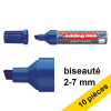 Offre : 10x Edding 365 marqueur pour tableau blanc (2 - 7 mm pointe biseautée) - bleu 239765 - 1