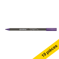 Offre : 10x Edding 4200 feutre pointe pinceau pour porcelaine (pointe pinceau 1 - 4 mm) - violet