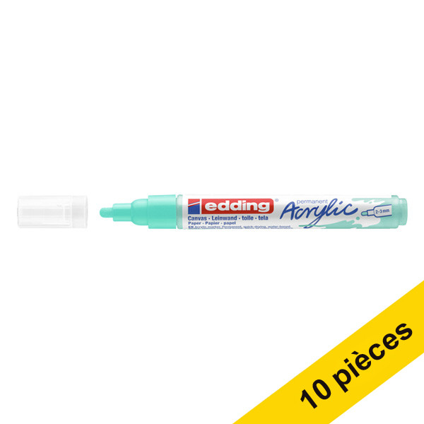 Offre : 10x Edding 5100 marqueur acrylique (2 - 3 mm ogive) - turquoise opulent 240280 - 1