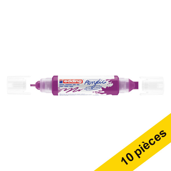 Offre : 10x Edding 5400 marqueur acrylique 3D double pointe (2 - 3 / 5 - 10 mm) - jus de baies 240314 - 1